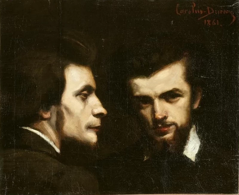 Doppio ritratto di Henri Oulevay et Fantin - Latour